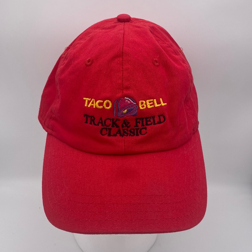 TACO BELL TRACK & FIELD CLASSIC 100% Cotton Red Adjustable Cap